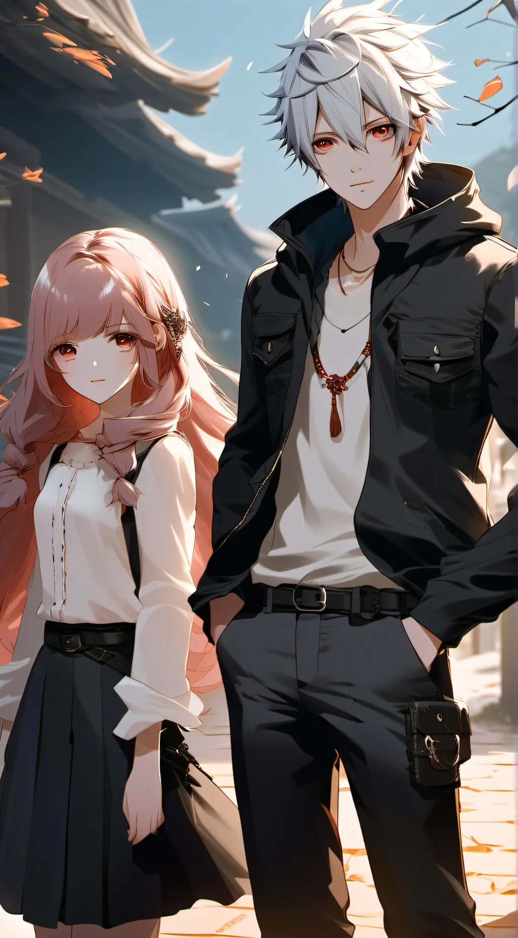 ai character: Konochi and Yuto background