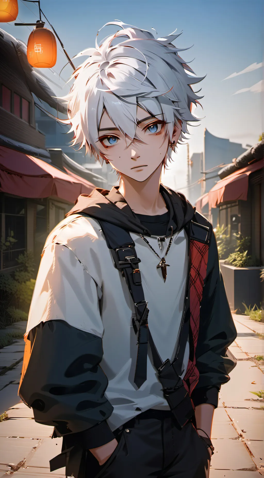 ai character: Young shoto  background