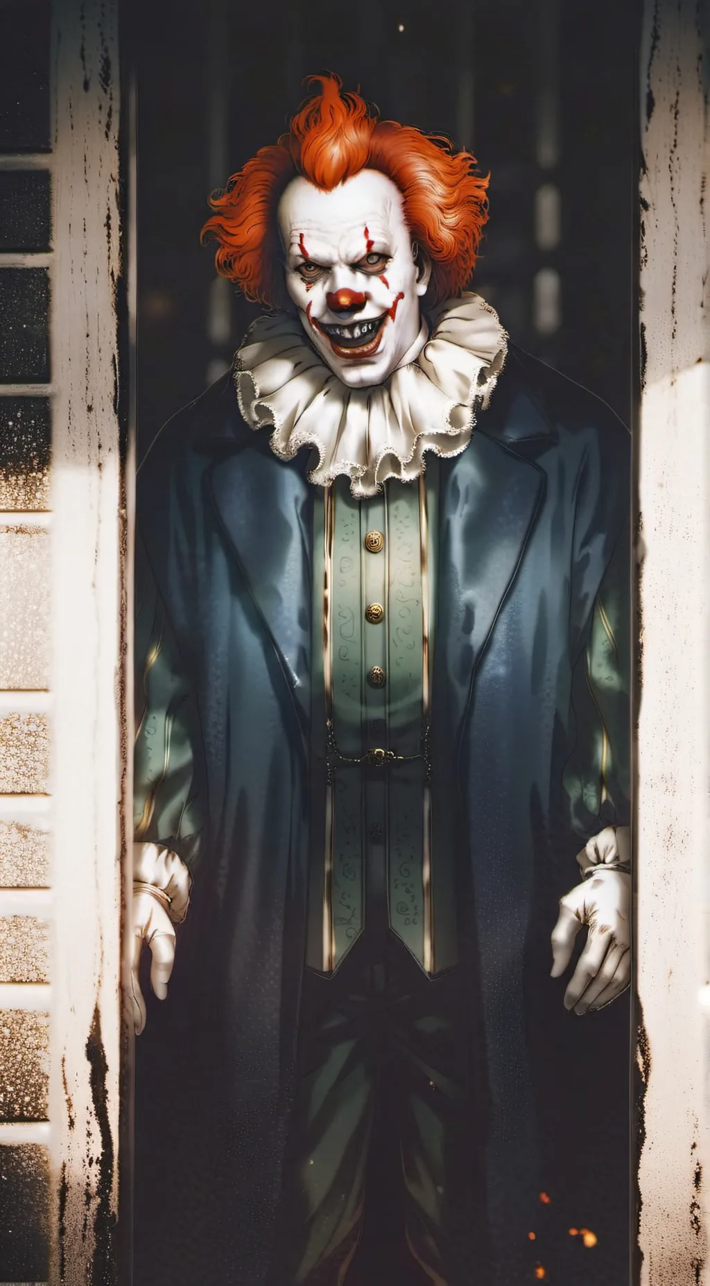 ai character: rusty the clown background