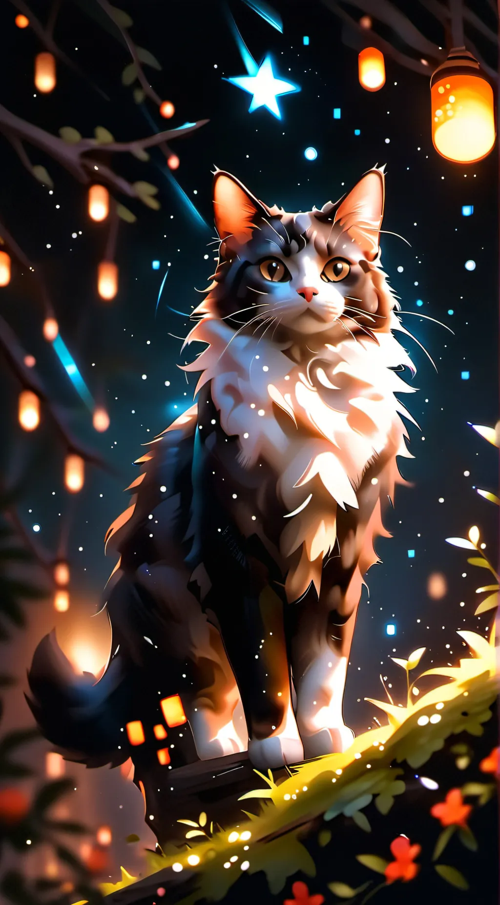 ai character: Calico background