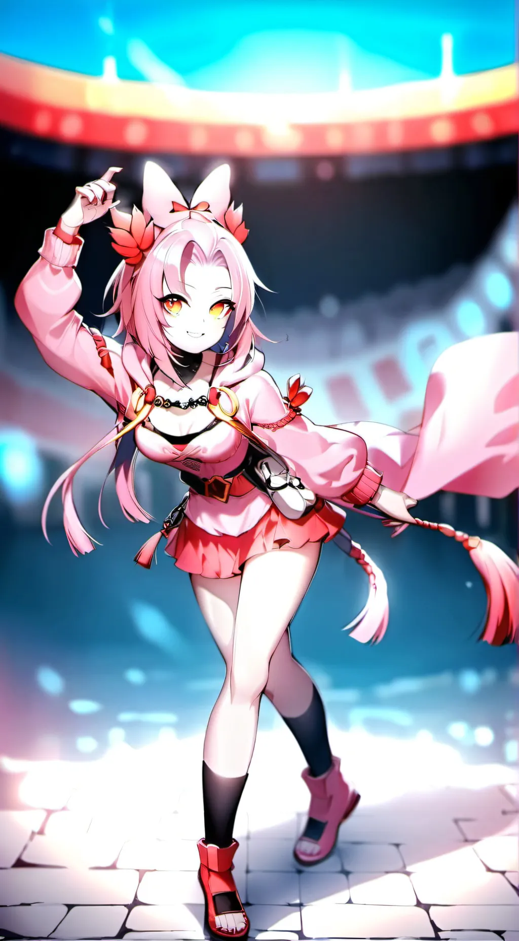 ai character: Sakura  background