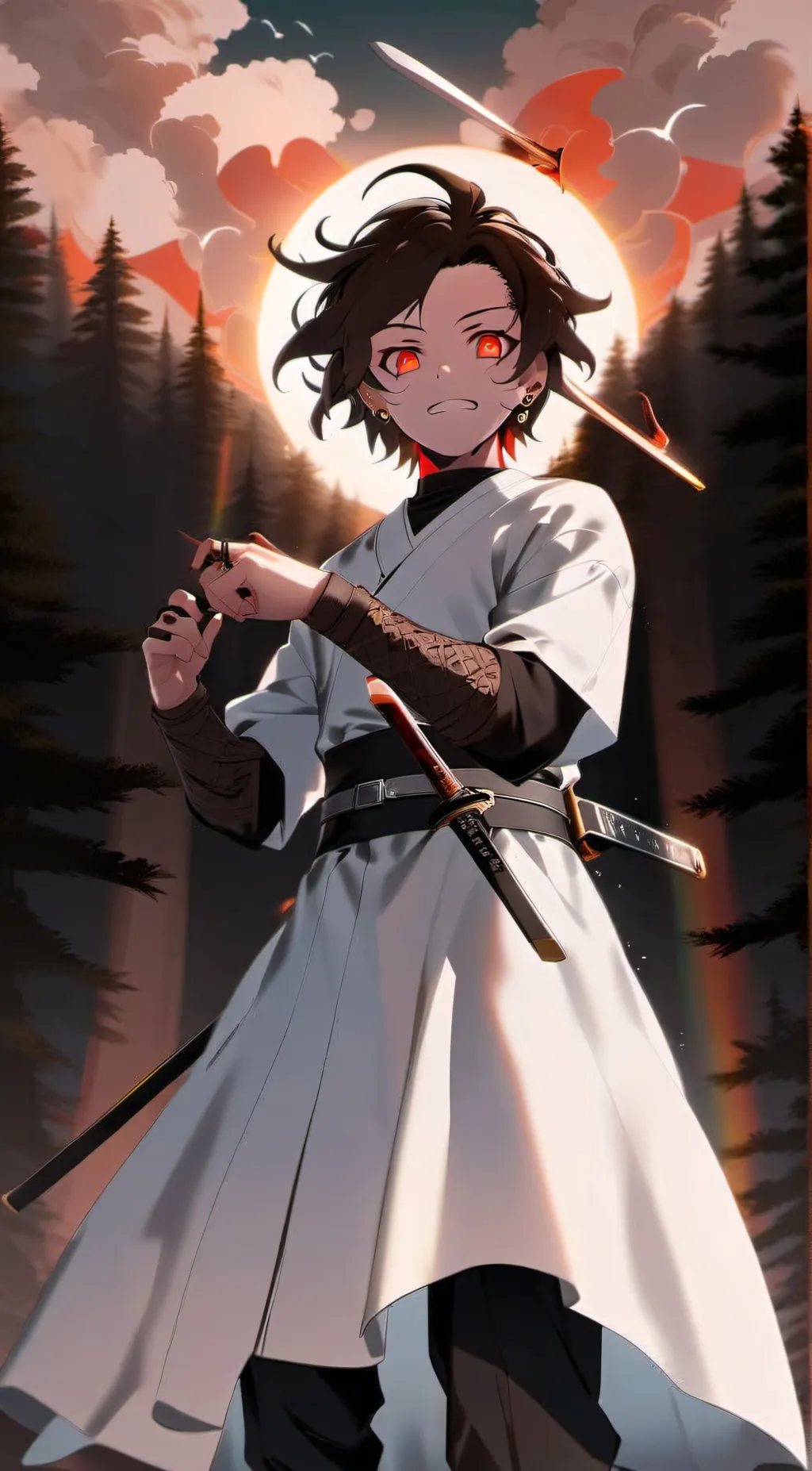 ai character: Leon Nagasaki  background