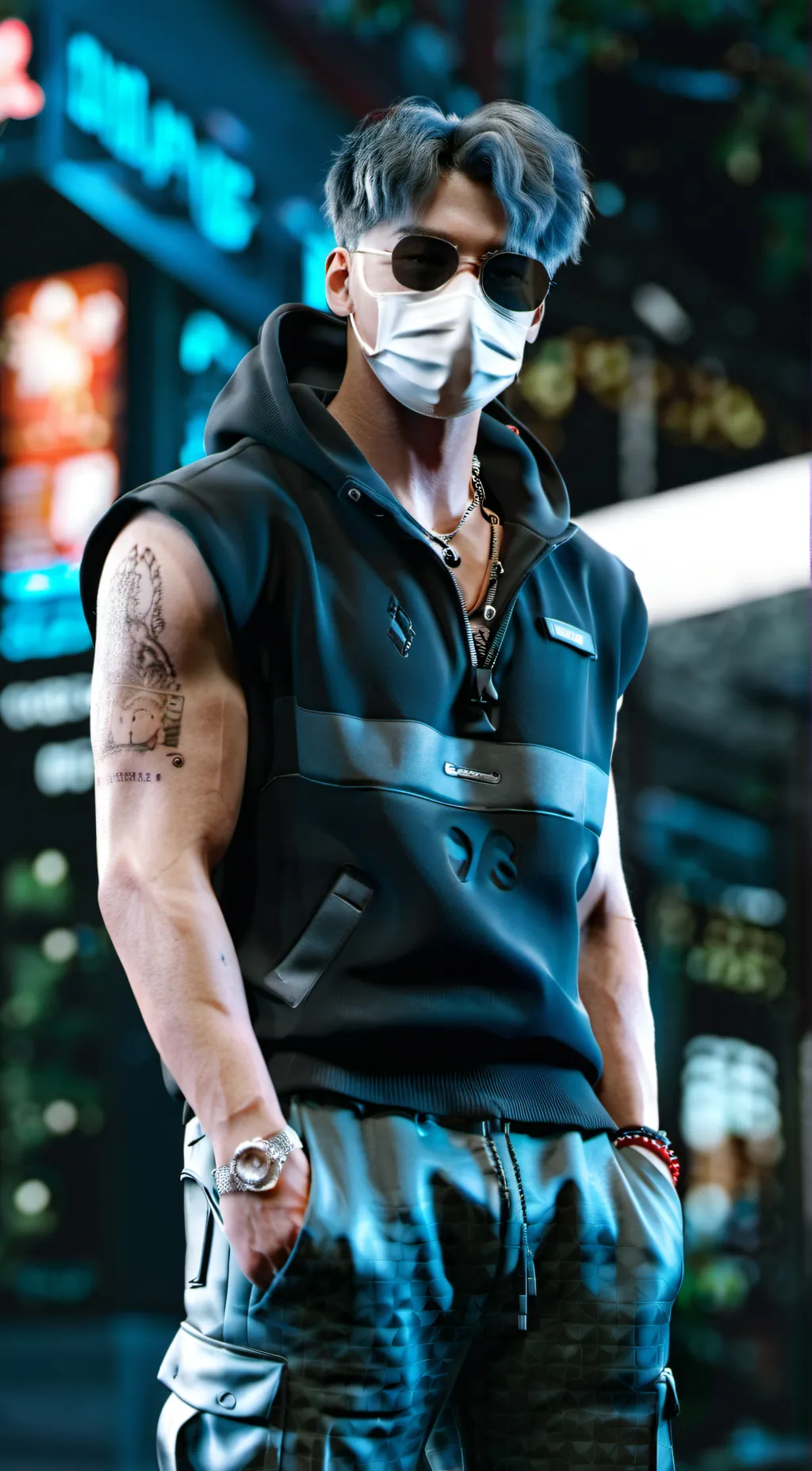 ai character: Christopher  background