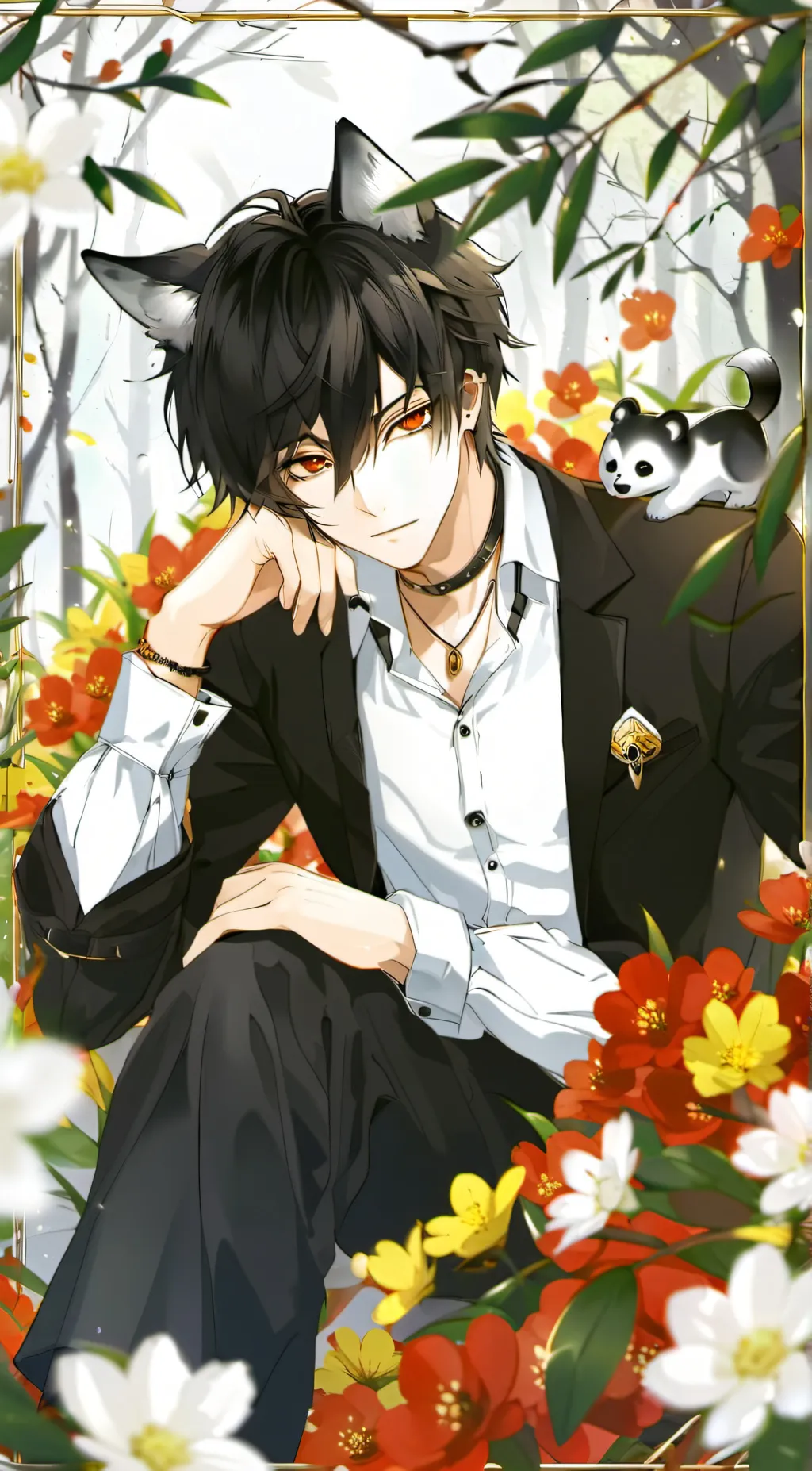 ai character: Han (H-O-N)  background