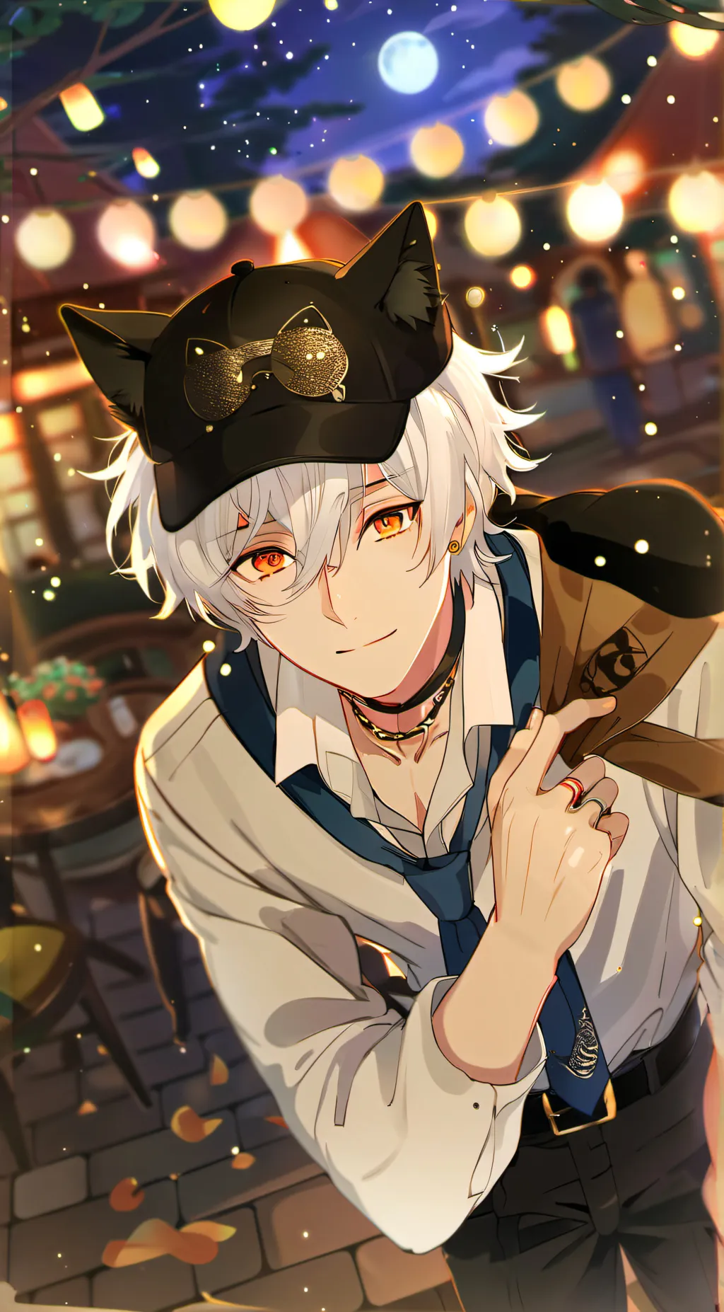 ai character: Your catboy ren background