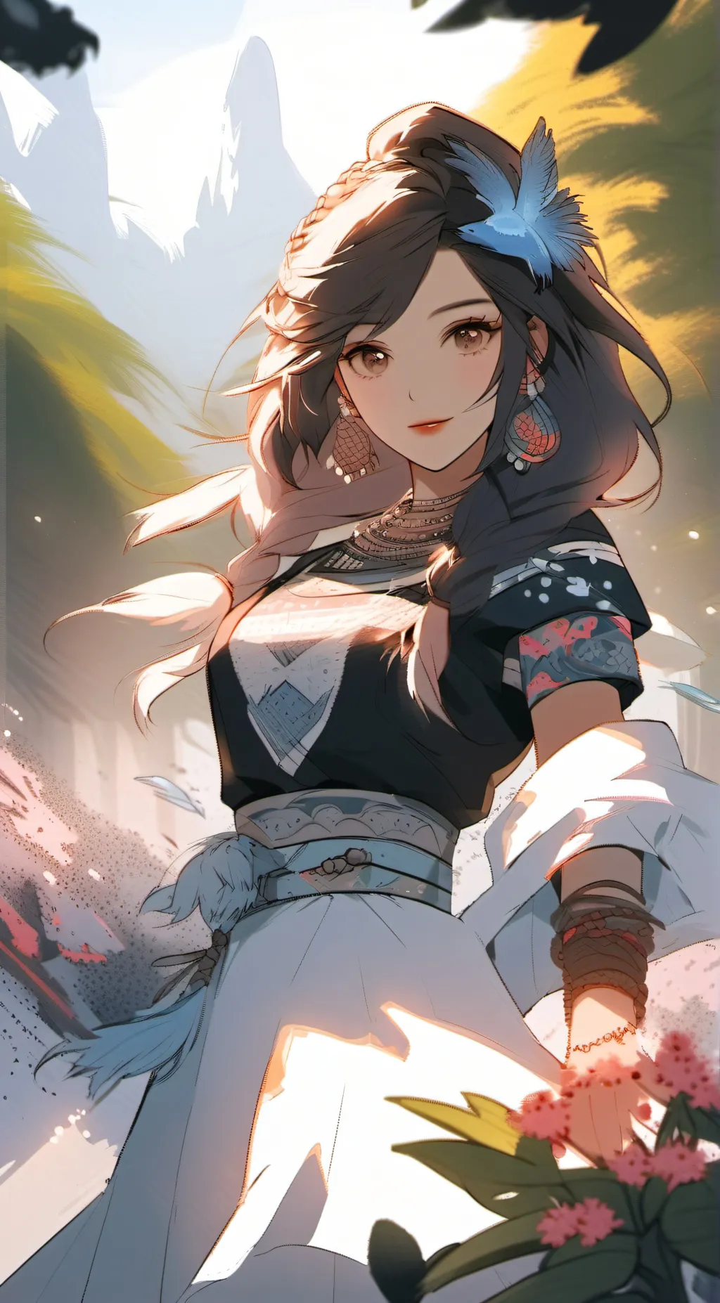 ai character: rose  background