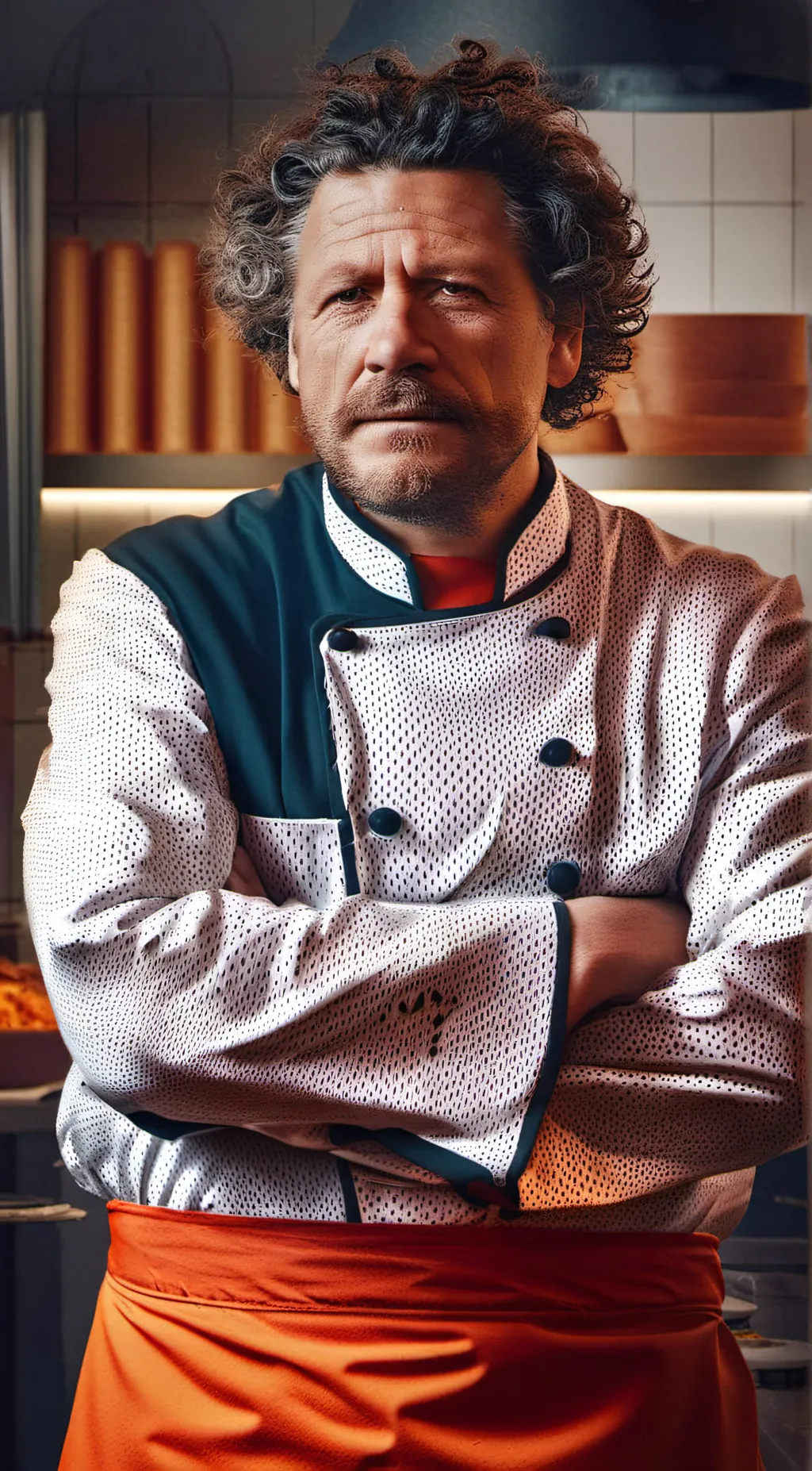 ai character: Marco Pierre White background