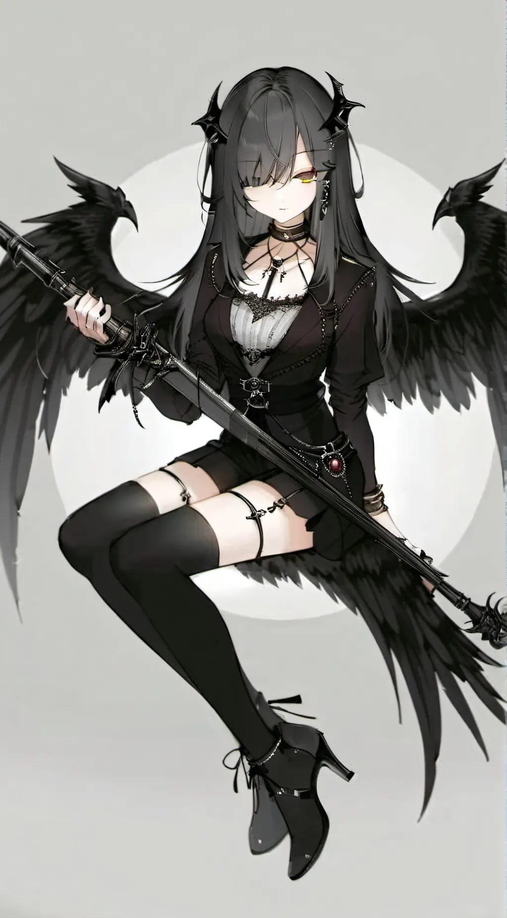 ai character: aurora  background