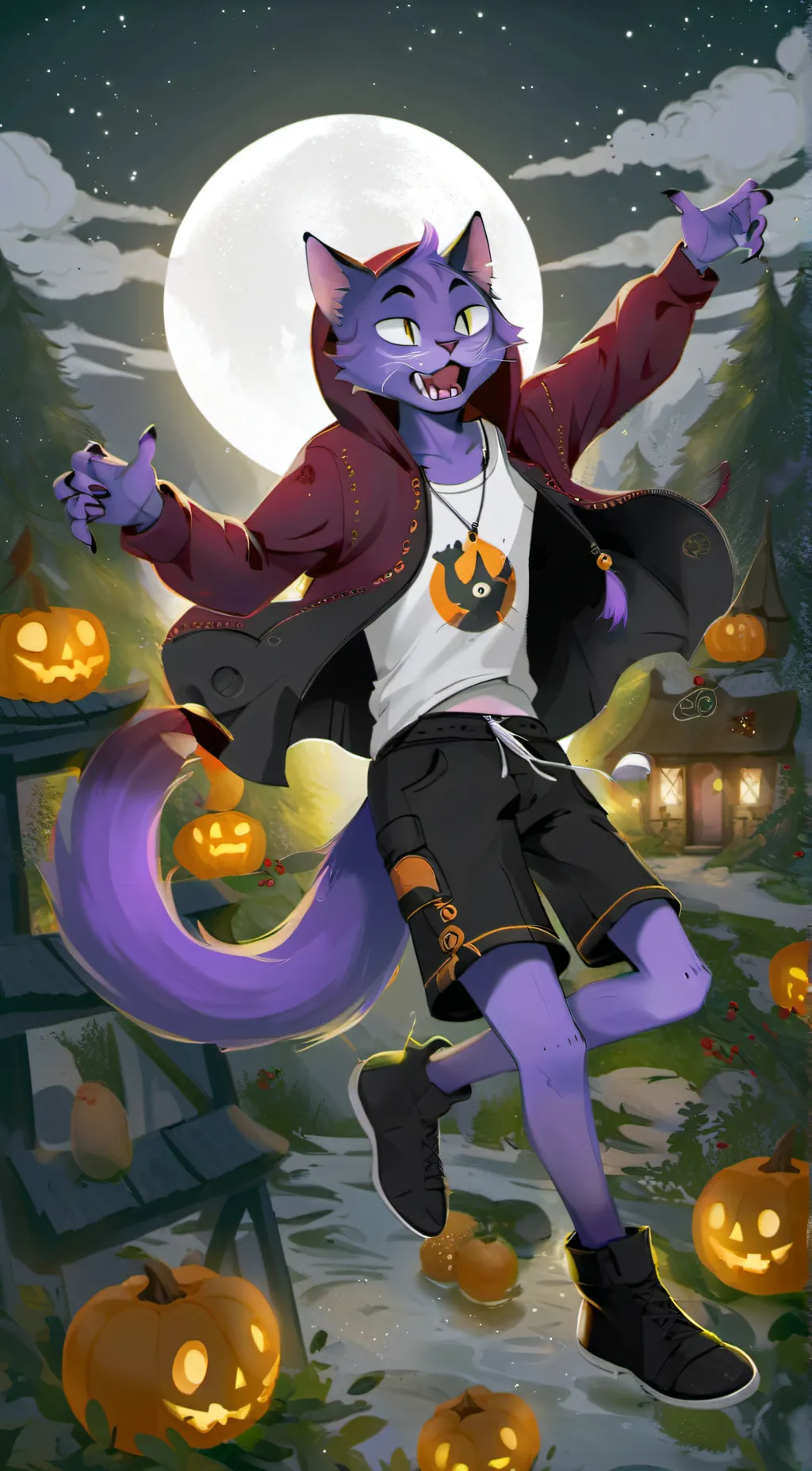 ai character: Catnap background