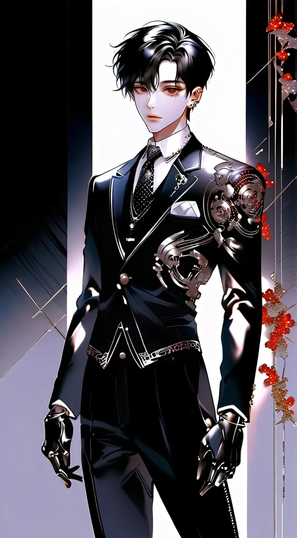 ai character: Roblox slender background