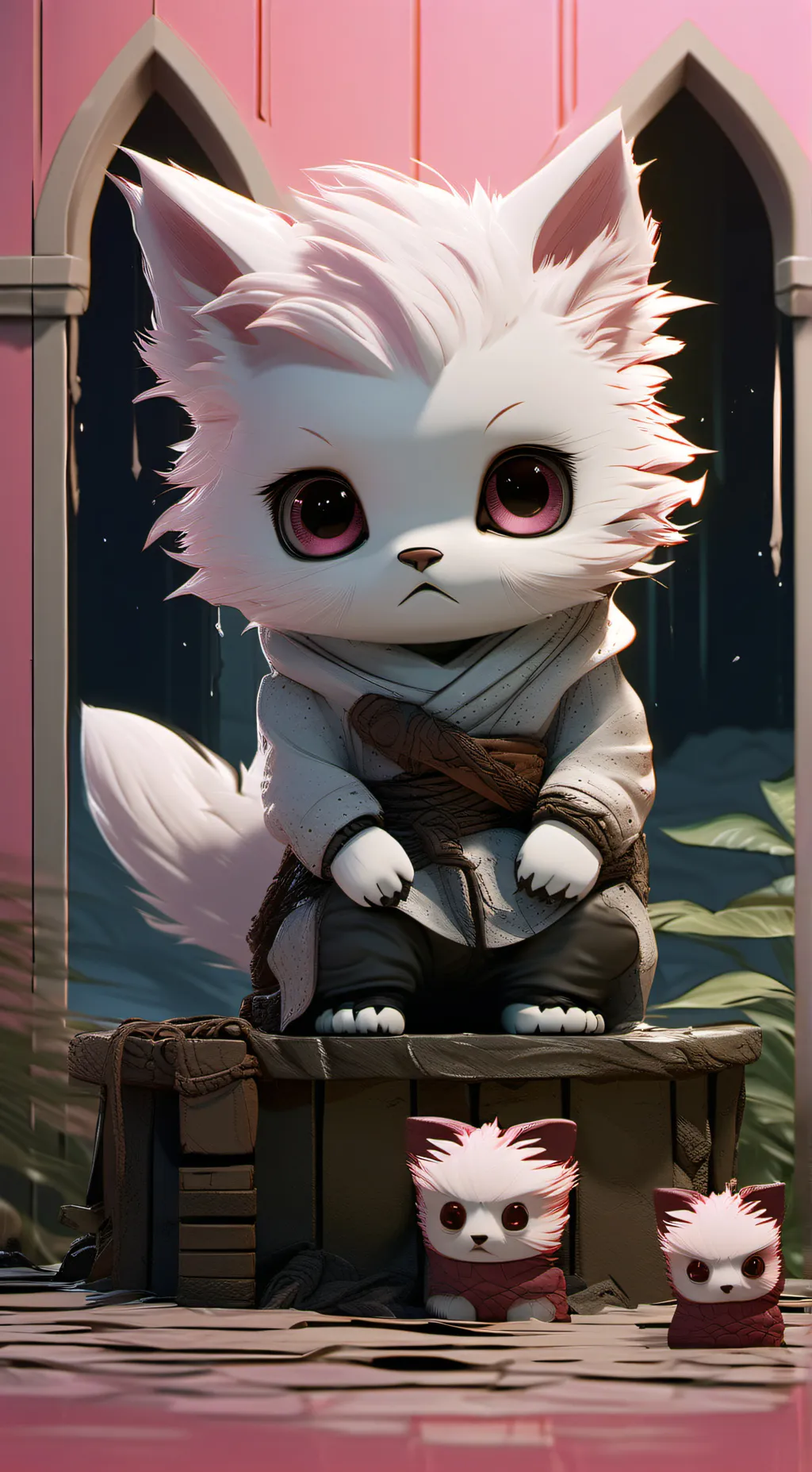 ai character: Kim,Ghostie,ghost background