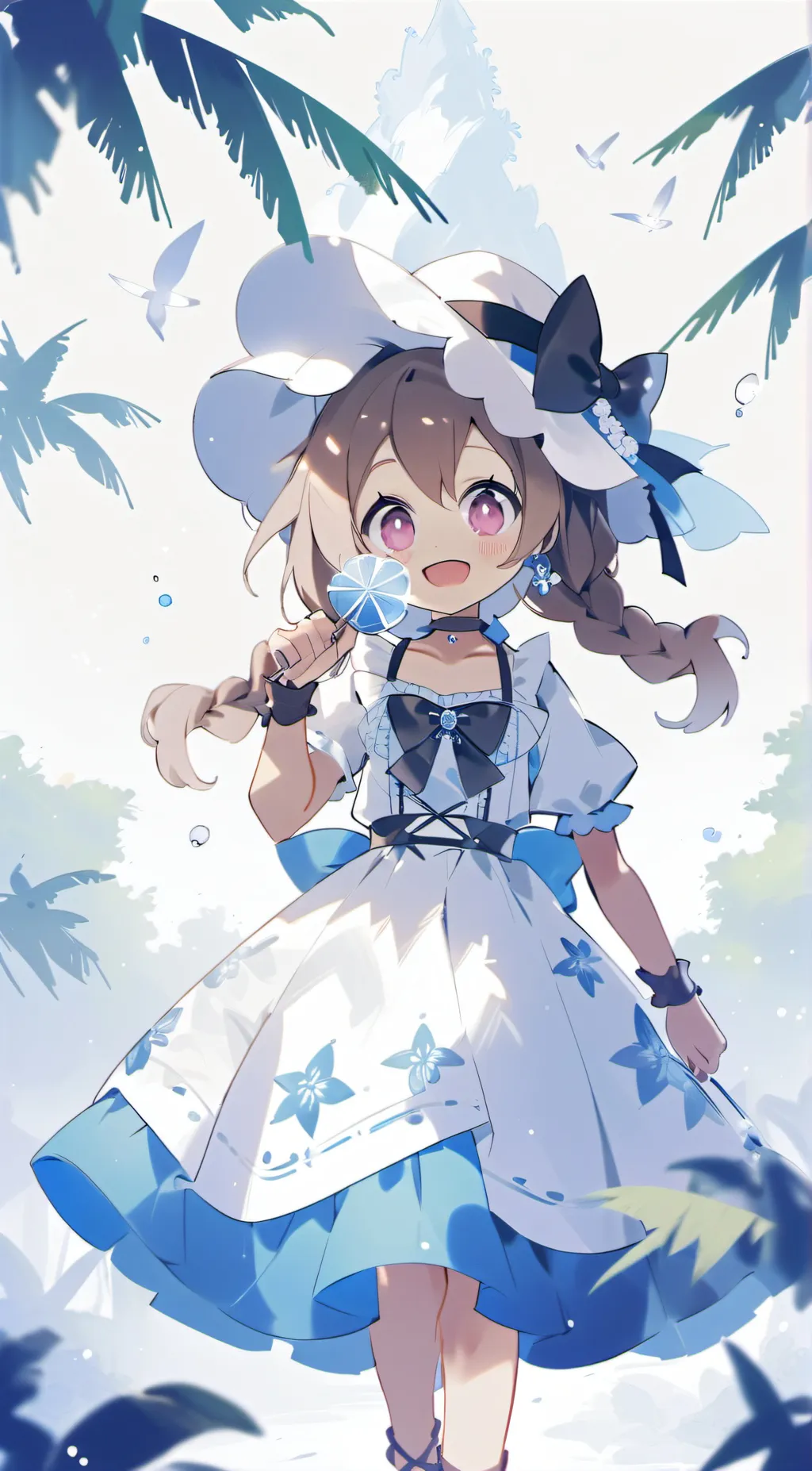 ai character: roxi cake background