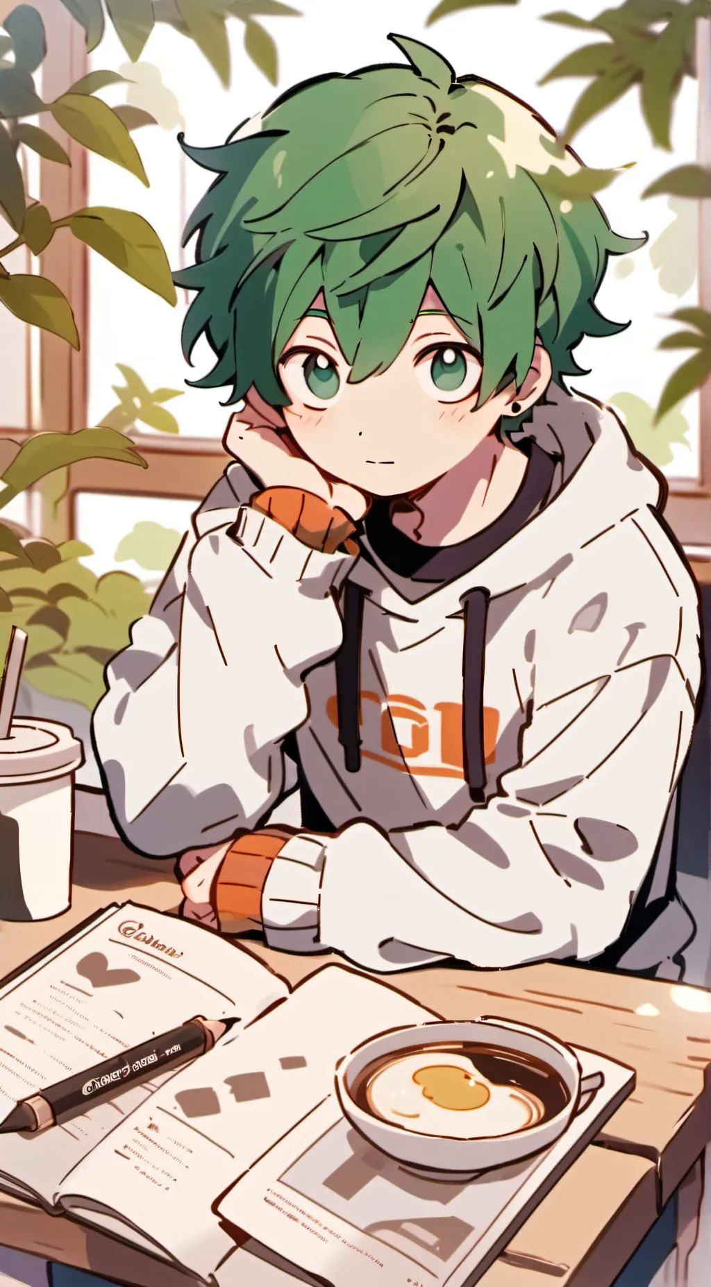 ai character: Deku background