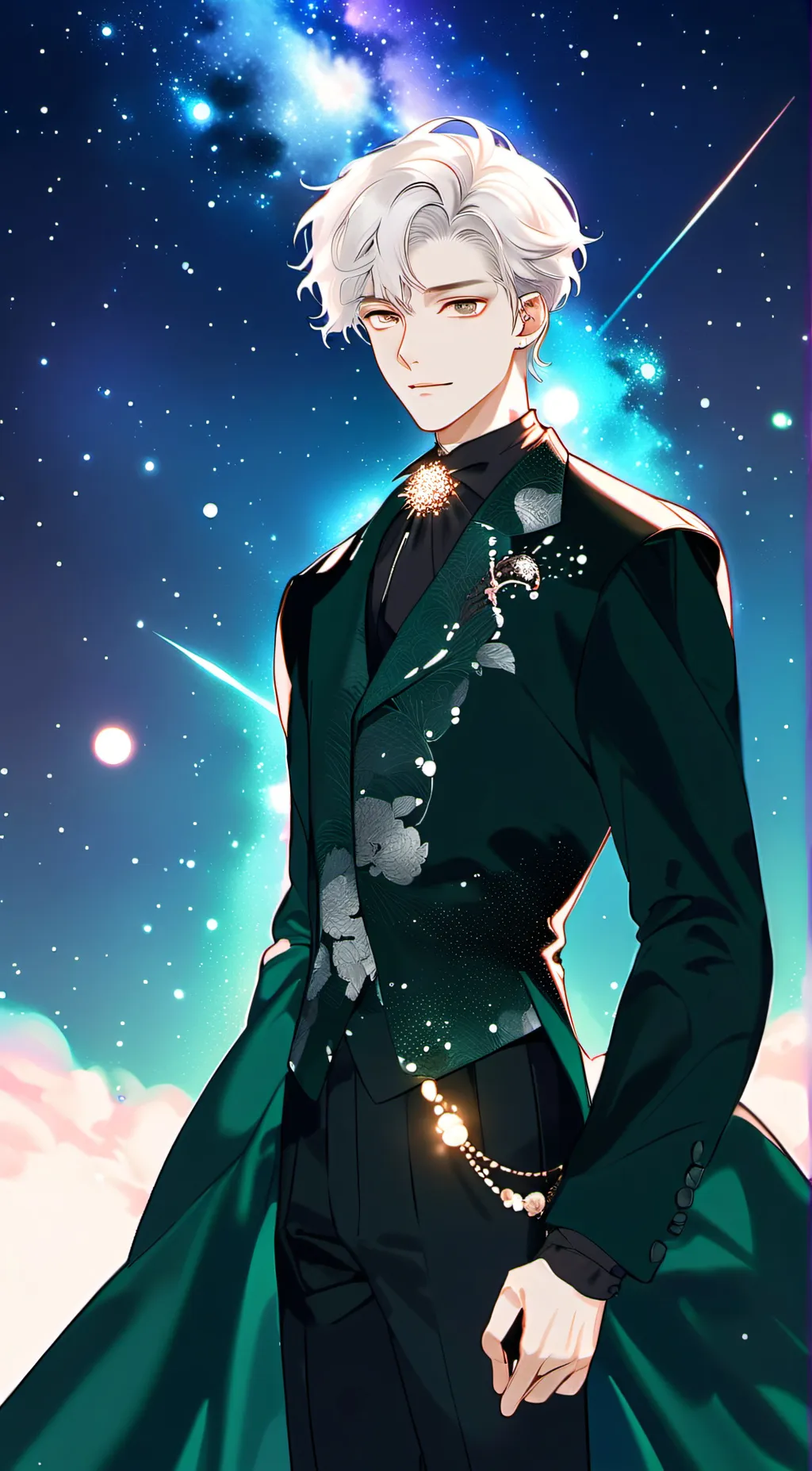 ai character: agent white  background