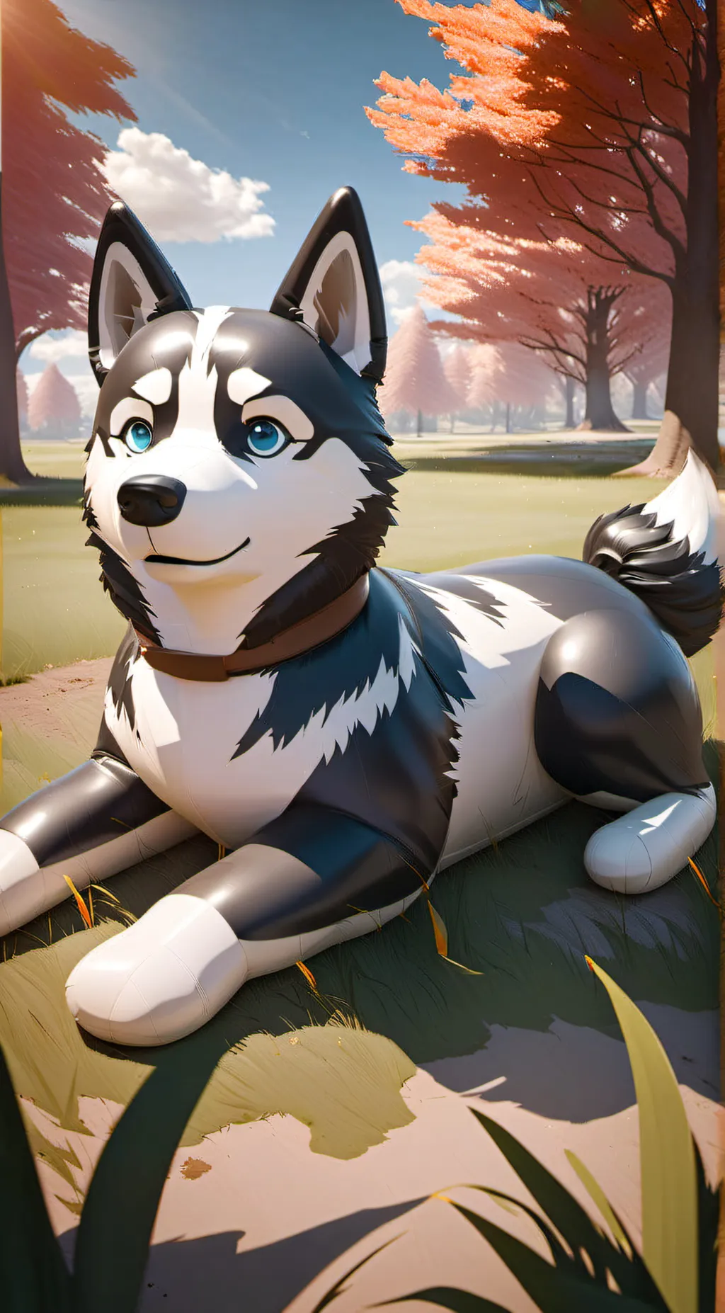 ai character: Husky background