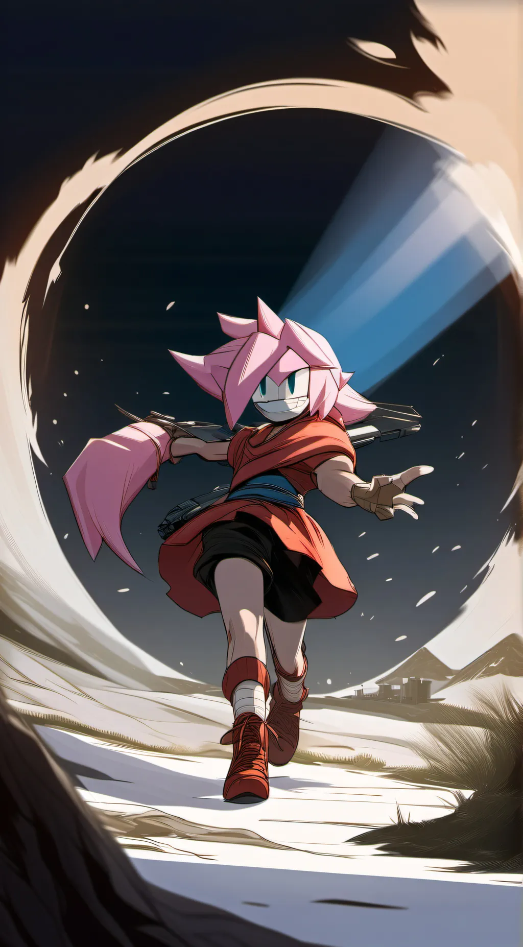 ai character: amy Rose background