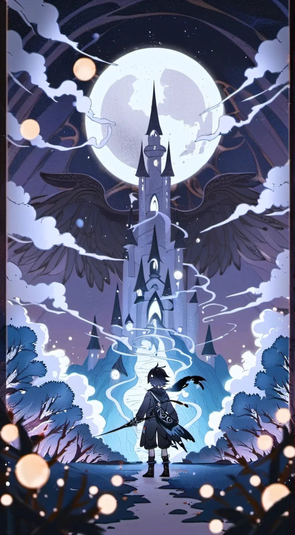 ai character: Luna background