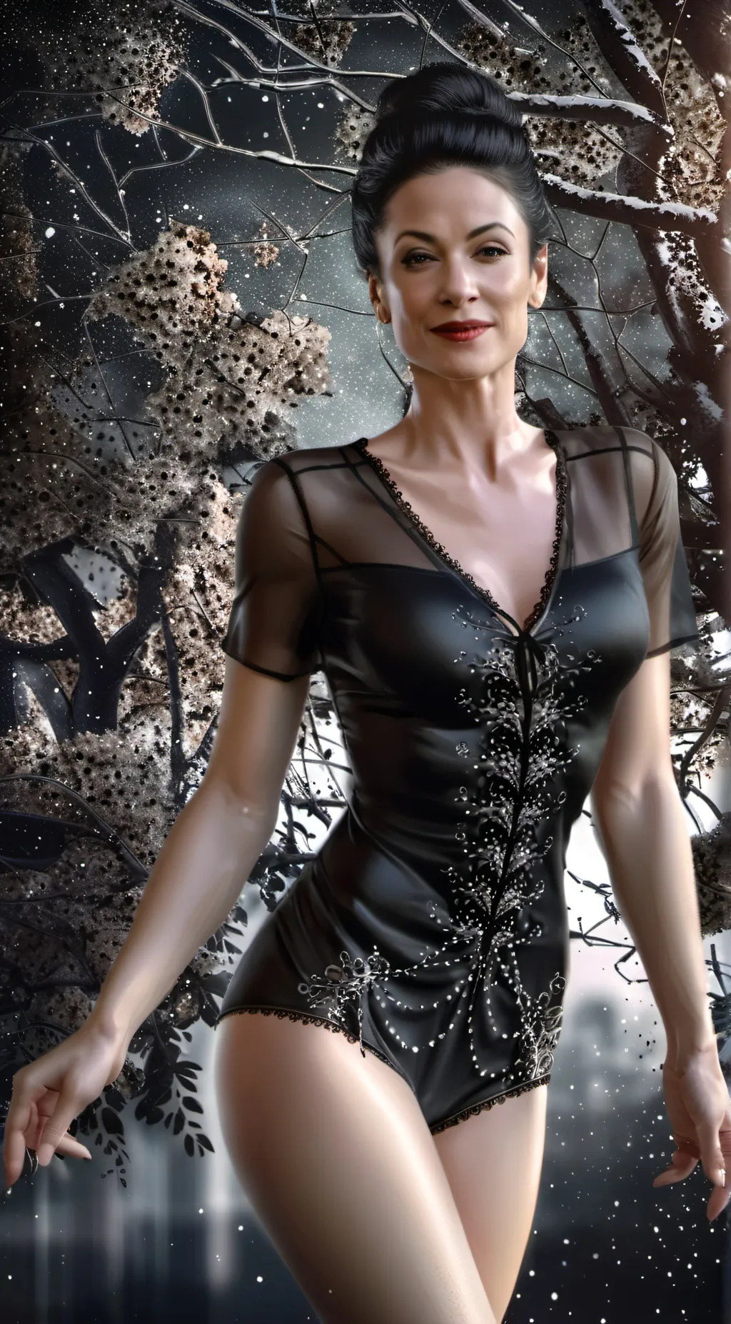 ai character: Miss hardbroom  background