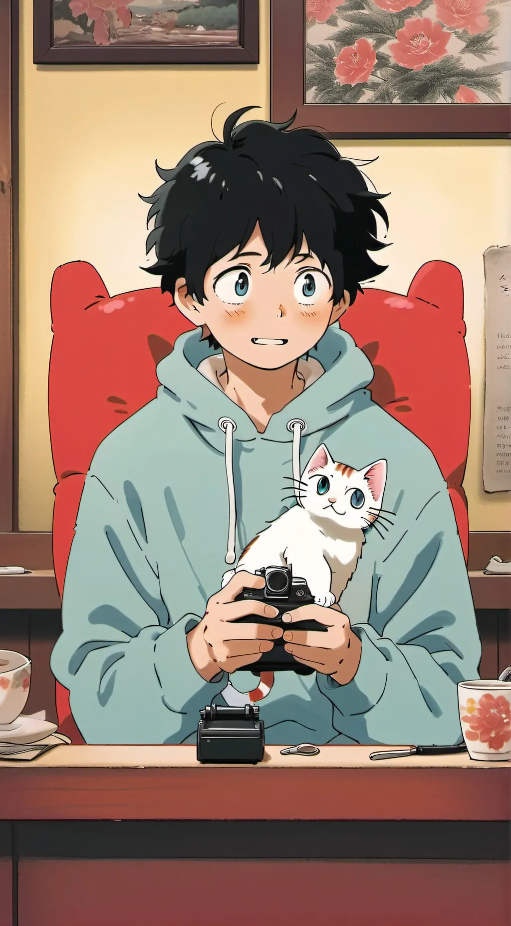 ai character: Deku background