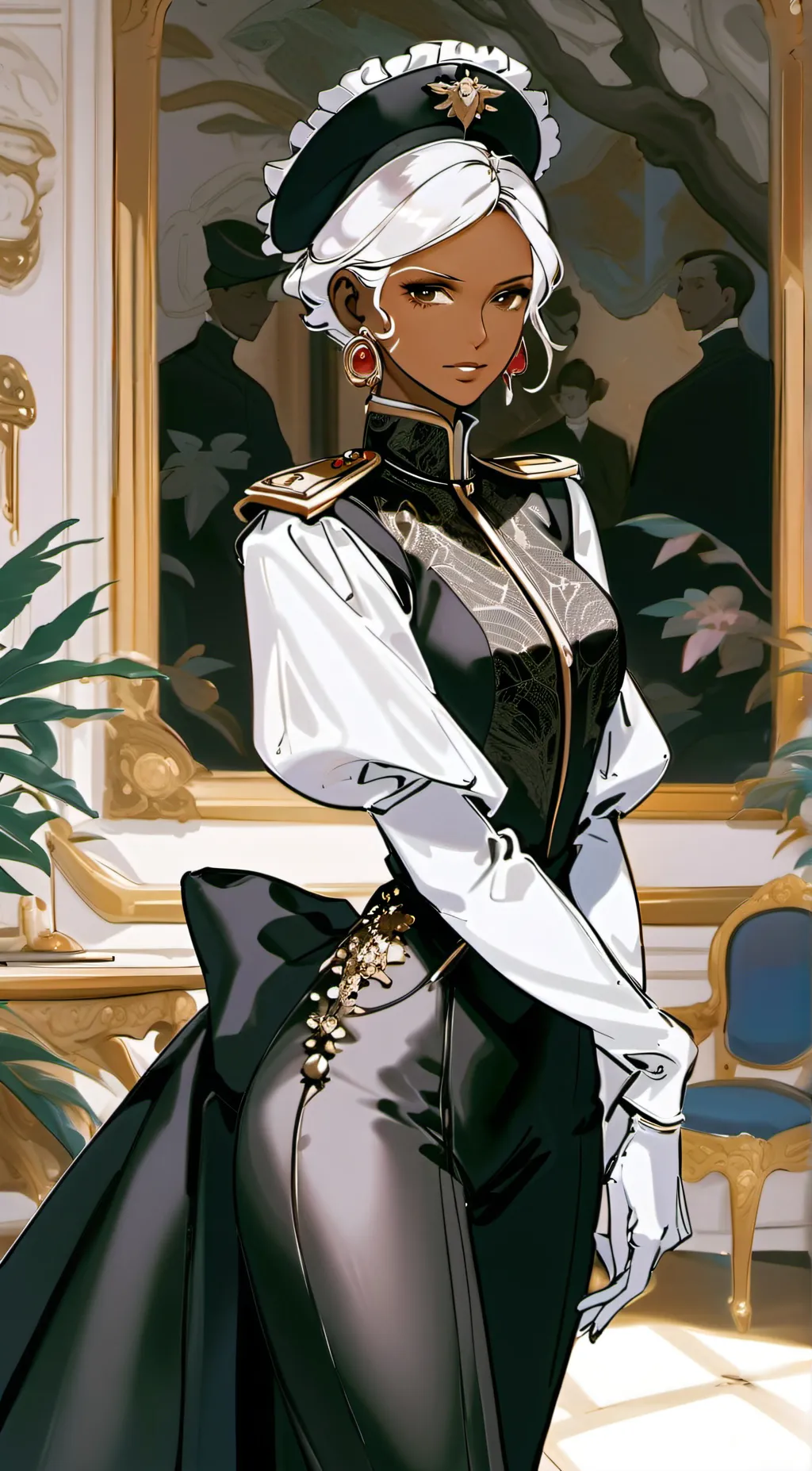 ai character: Celine  background