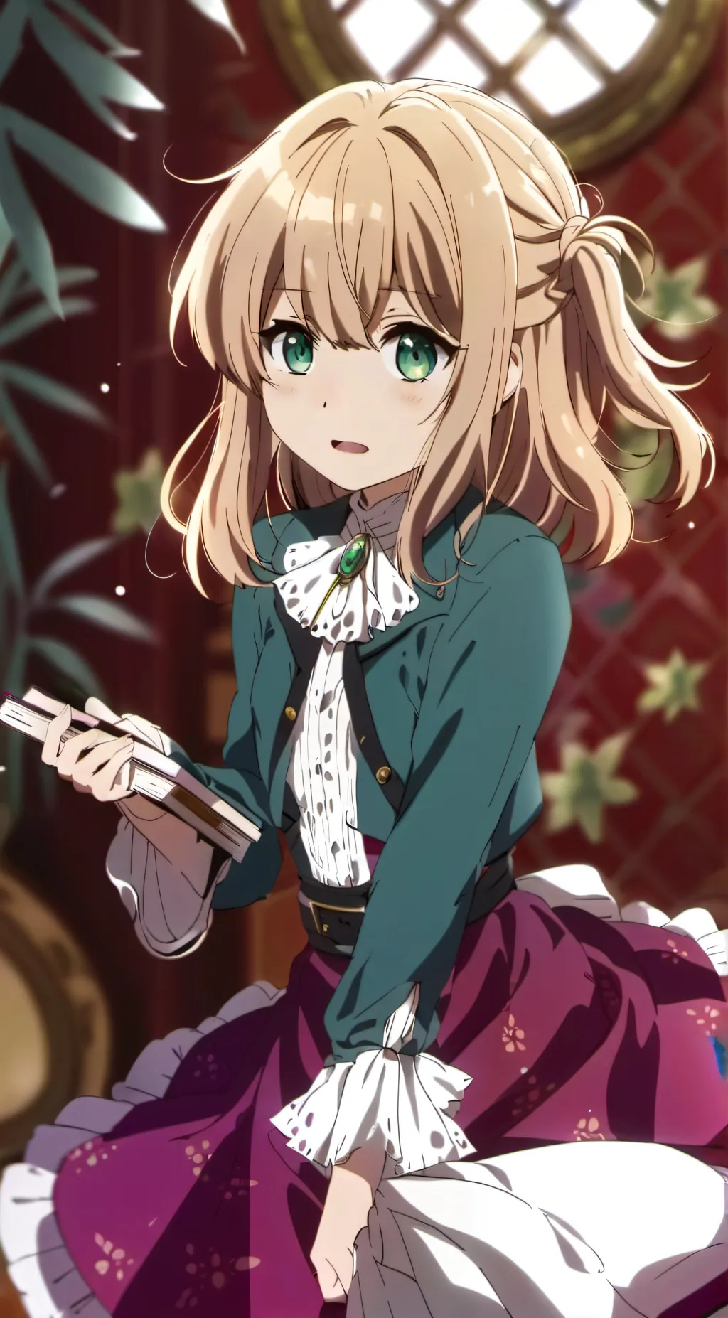 ai character: Winter background