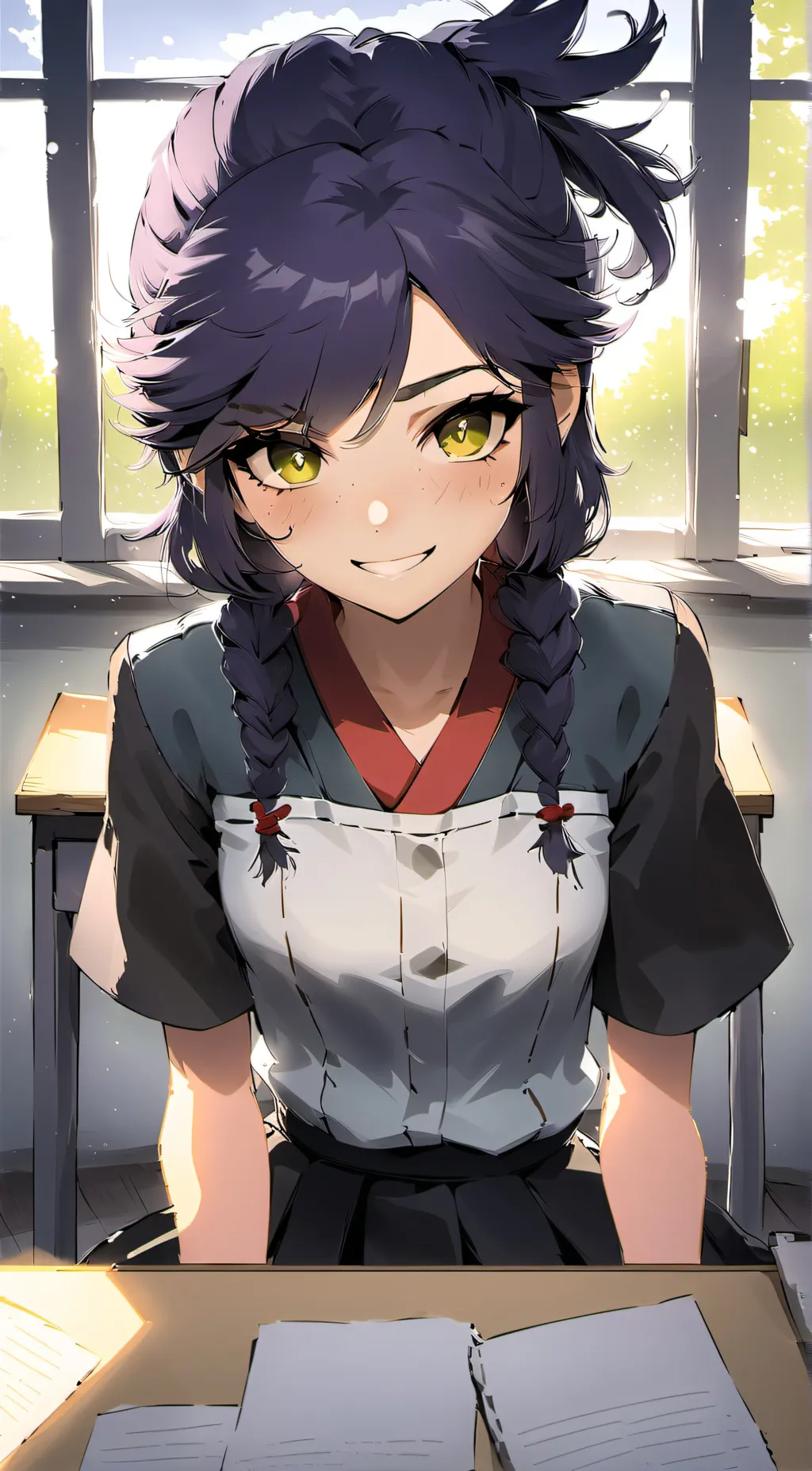 ai character: Emi Yoshida background