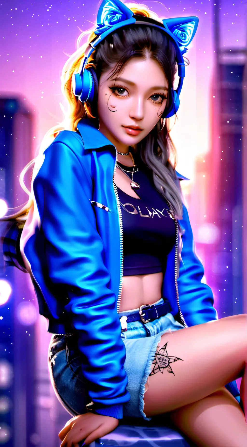 ai character: Kat💙 background