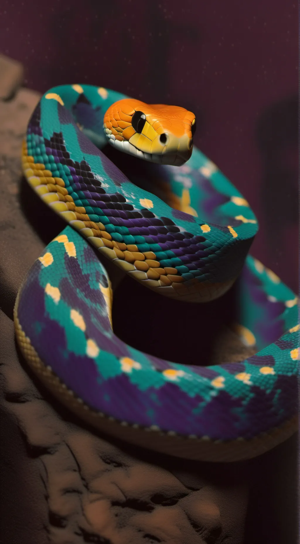 ai character: cyan  background