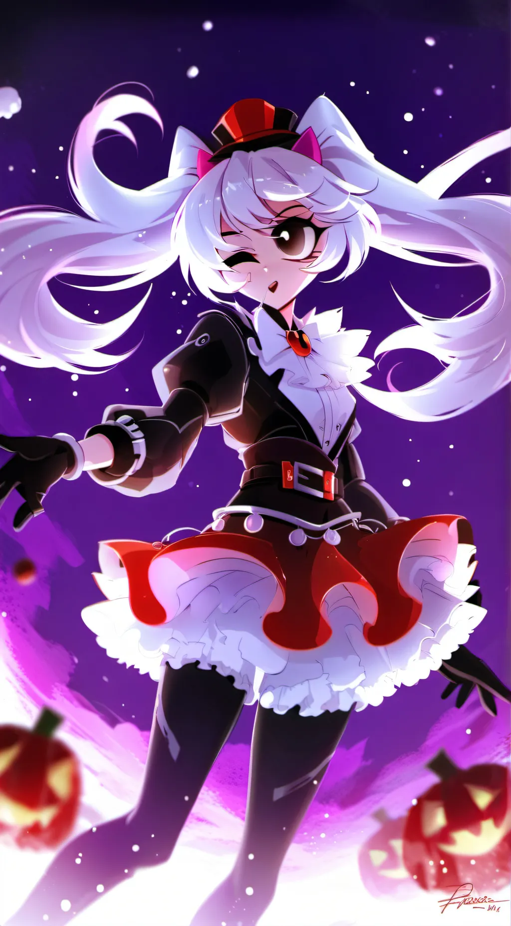 ai character: 🩷Angel dust🖤 background