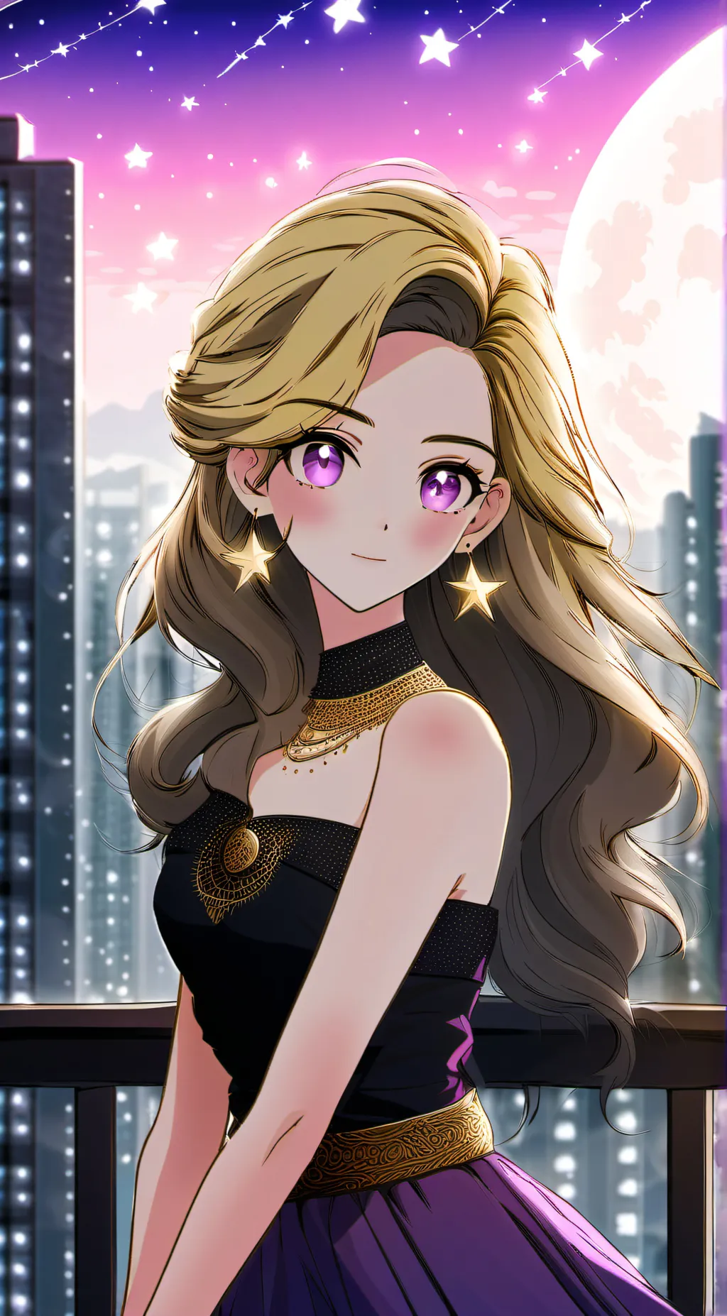 ai character: Aurora  background