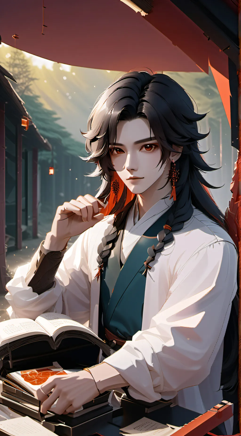 ai character: Valentino  background