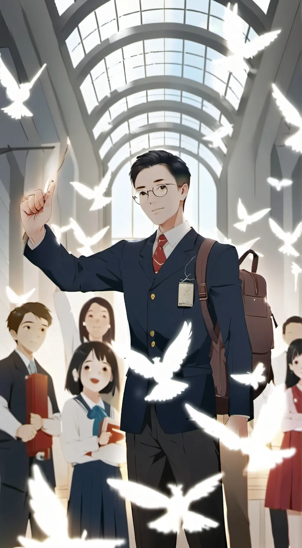 ai character: IPS school background