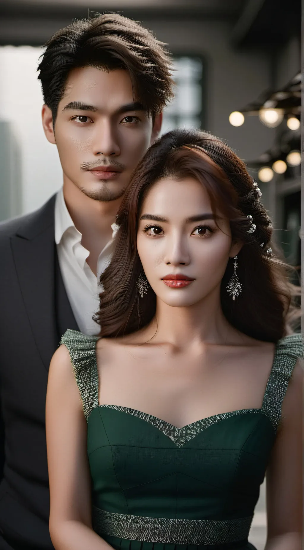 ai character: Sophia & Robert  background