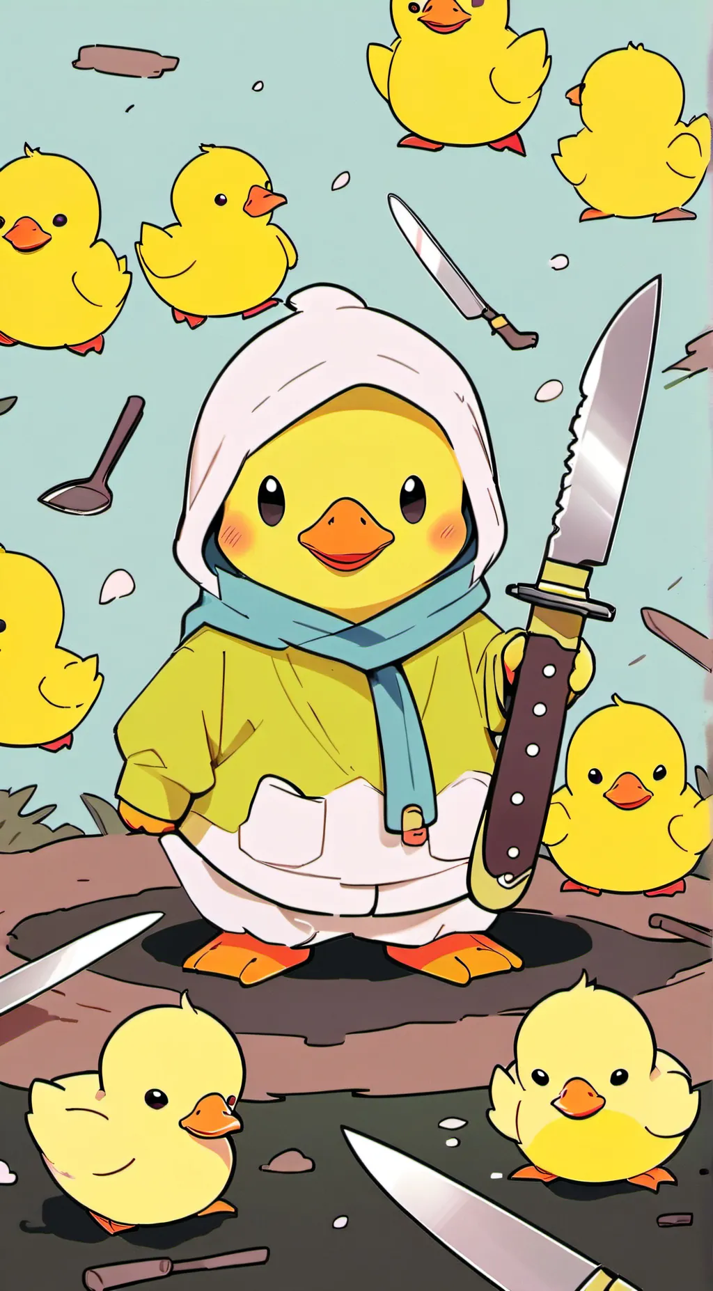 ai character: Amelia The Duck background