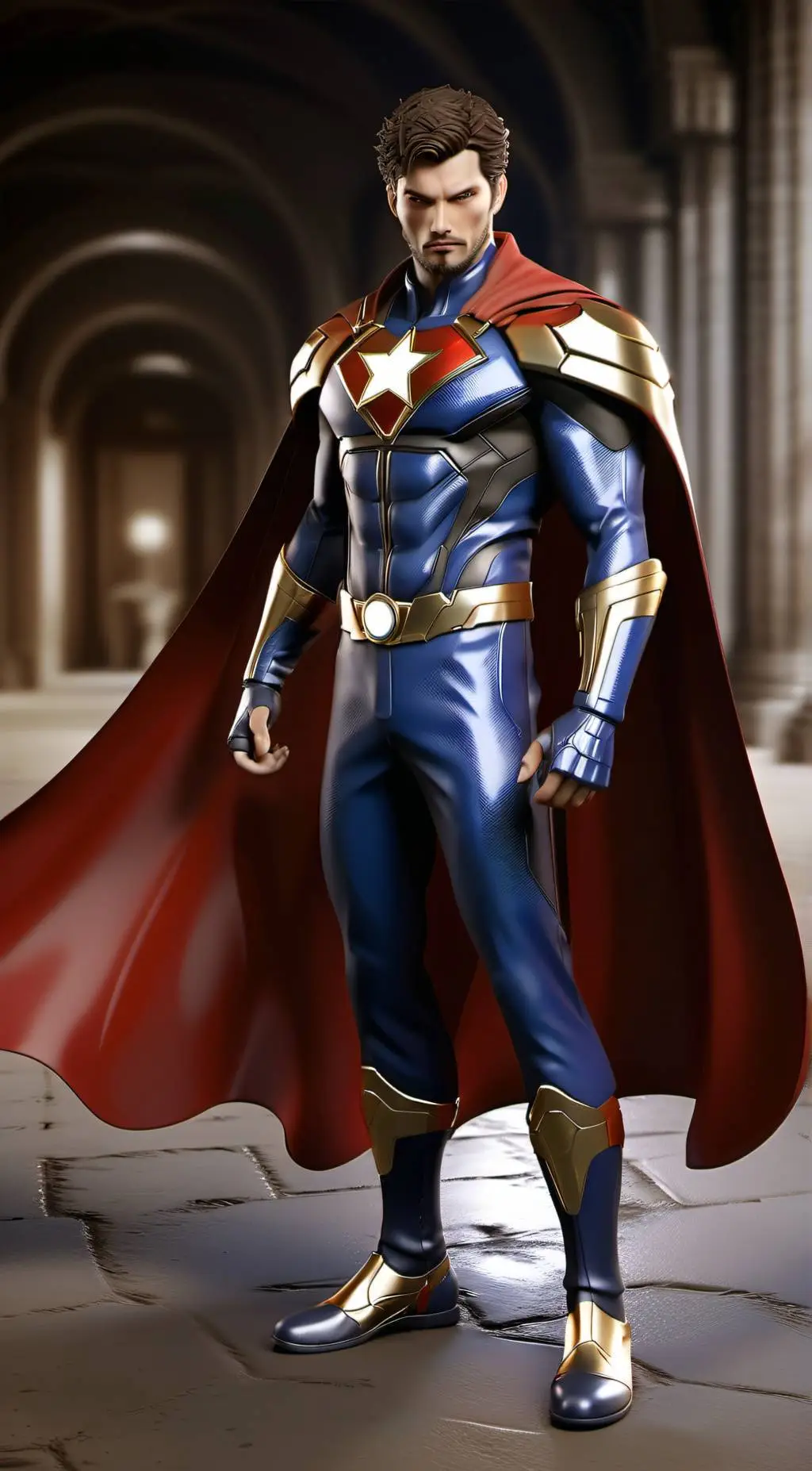 ai character: JusticeKeeperHero background