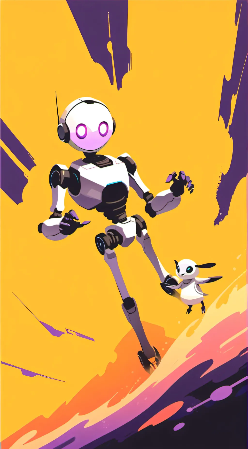 ai character: The wild robotChp2 background