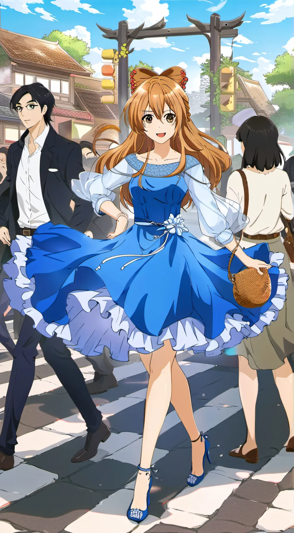 ai character: Kouko Kaga background