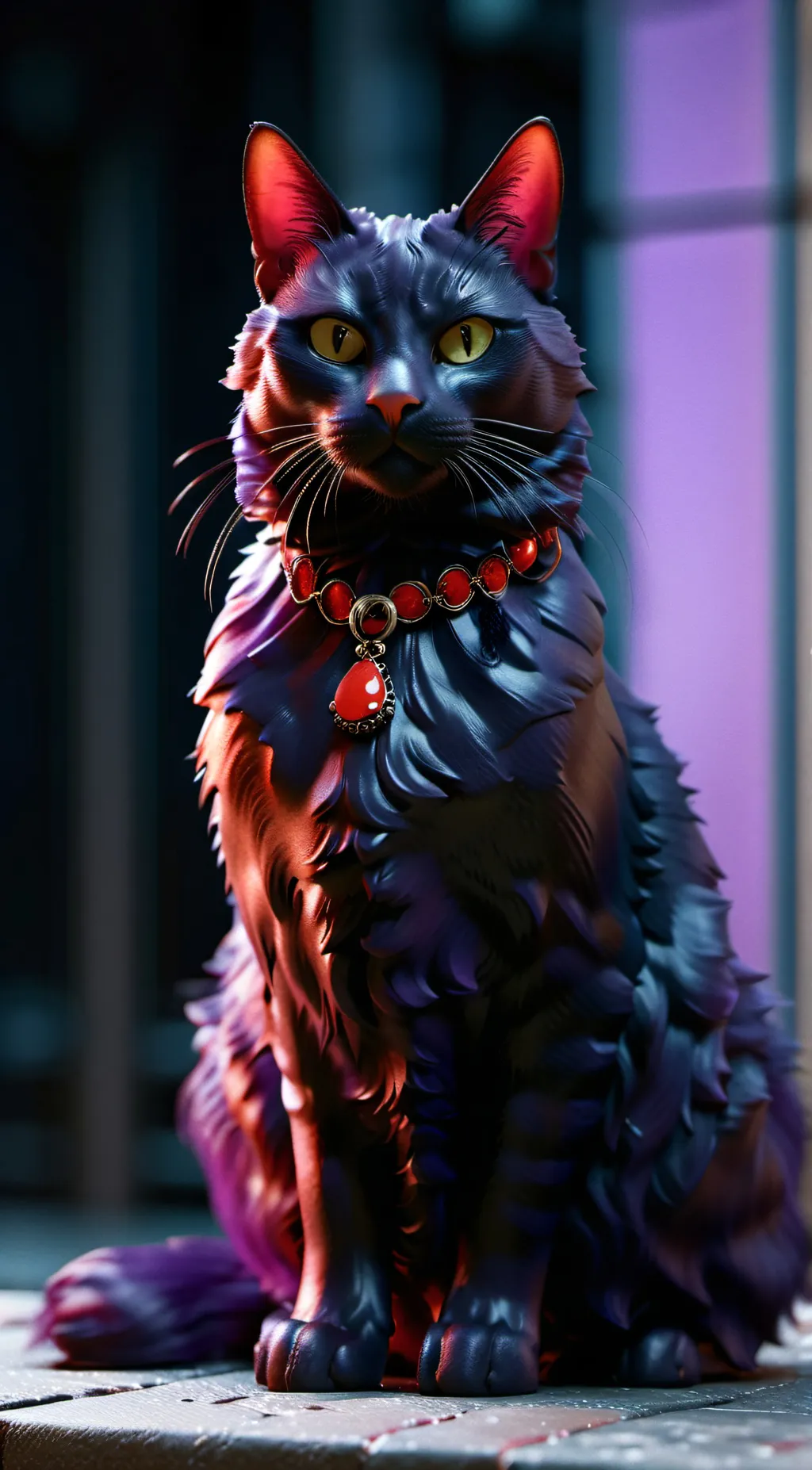 ai character: Devil and CatNap background