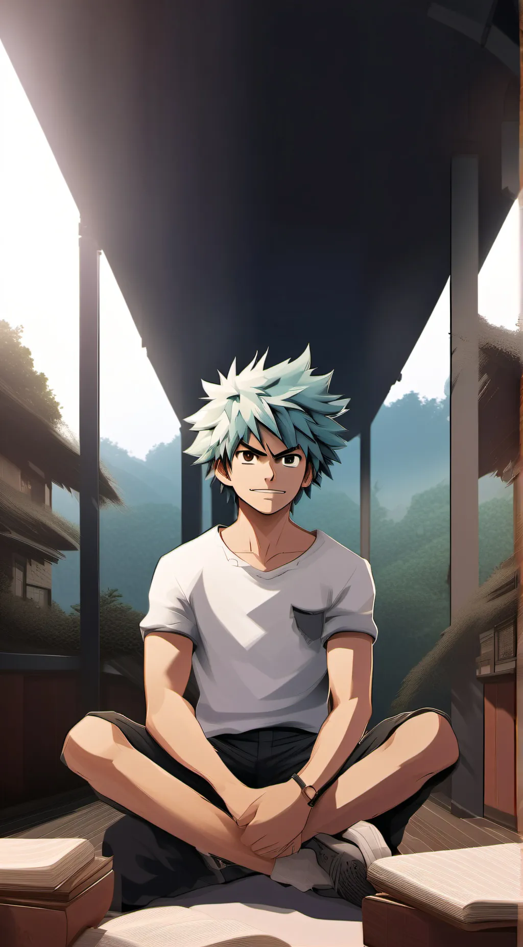 ai character: DekuBaku background