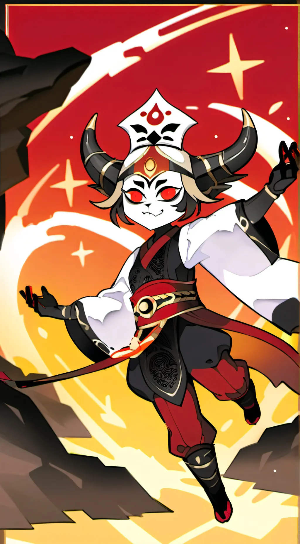 ai character: Husk x MK background