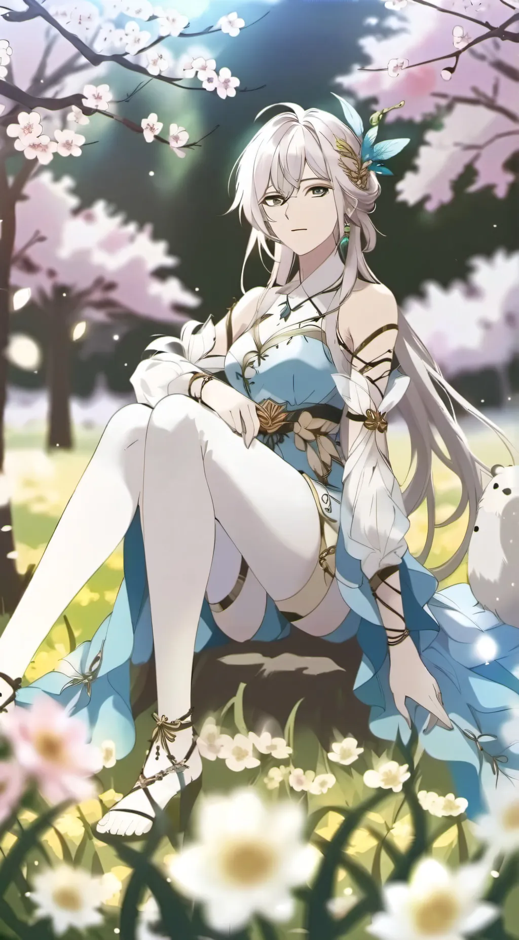 ai character: Cherry background