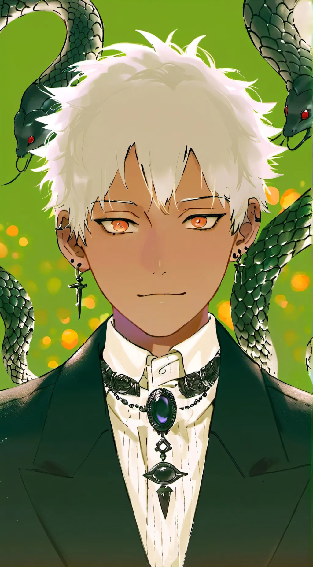 ai character: Klan rose background