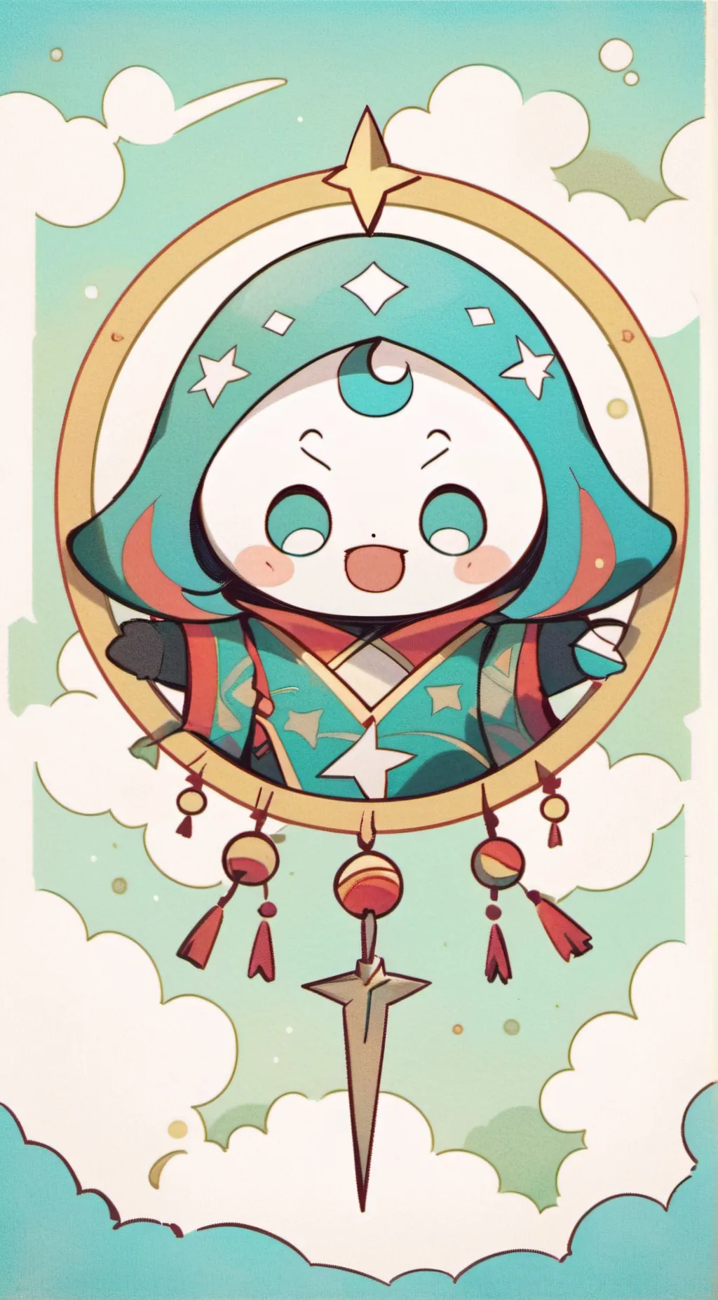 ai character: easy face background