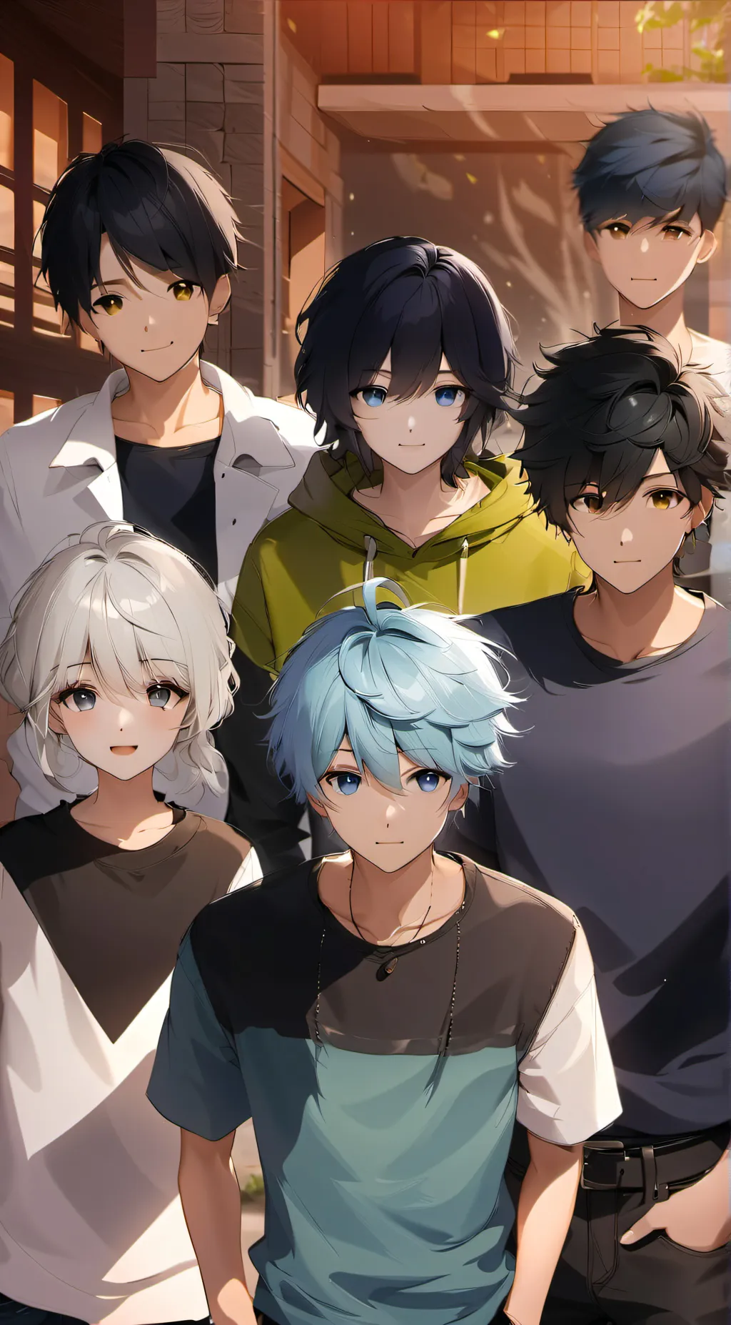 ai character: The group   background