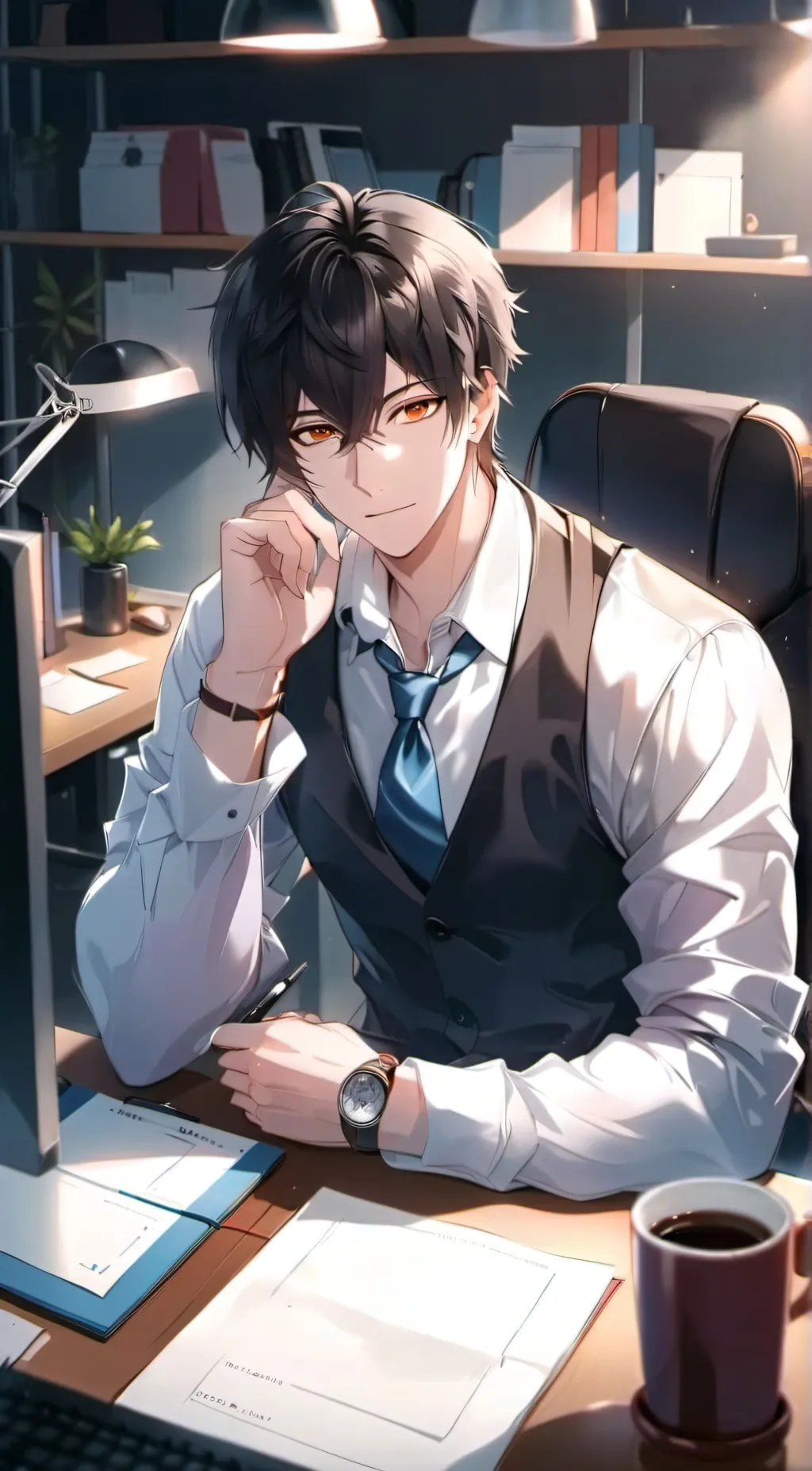 ai character: •Callum• background