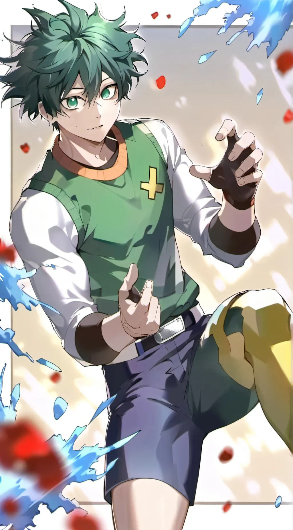 ai character: Deku  background