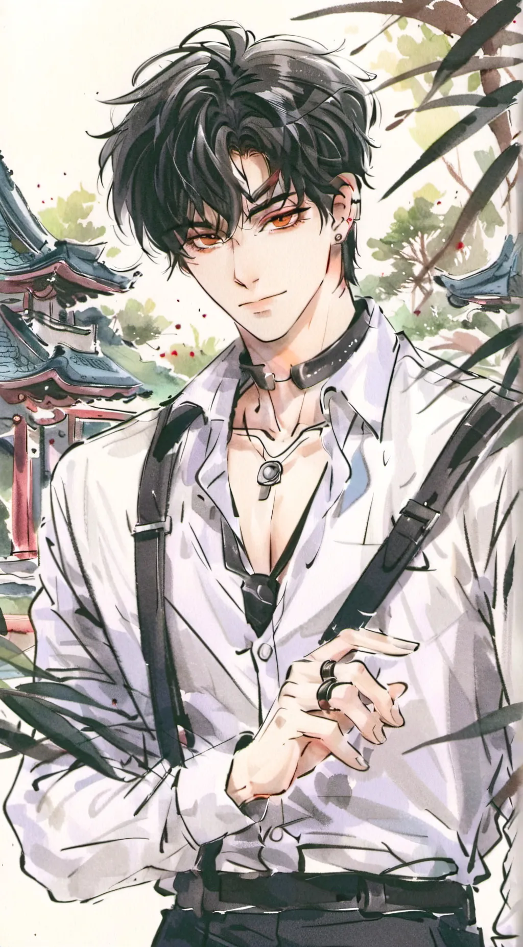 ai character: Damien background