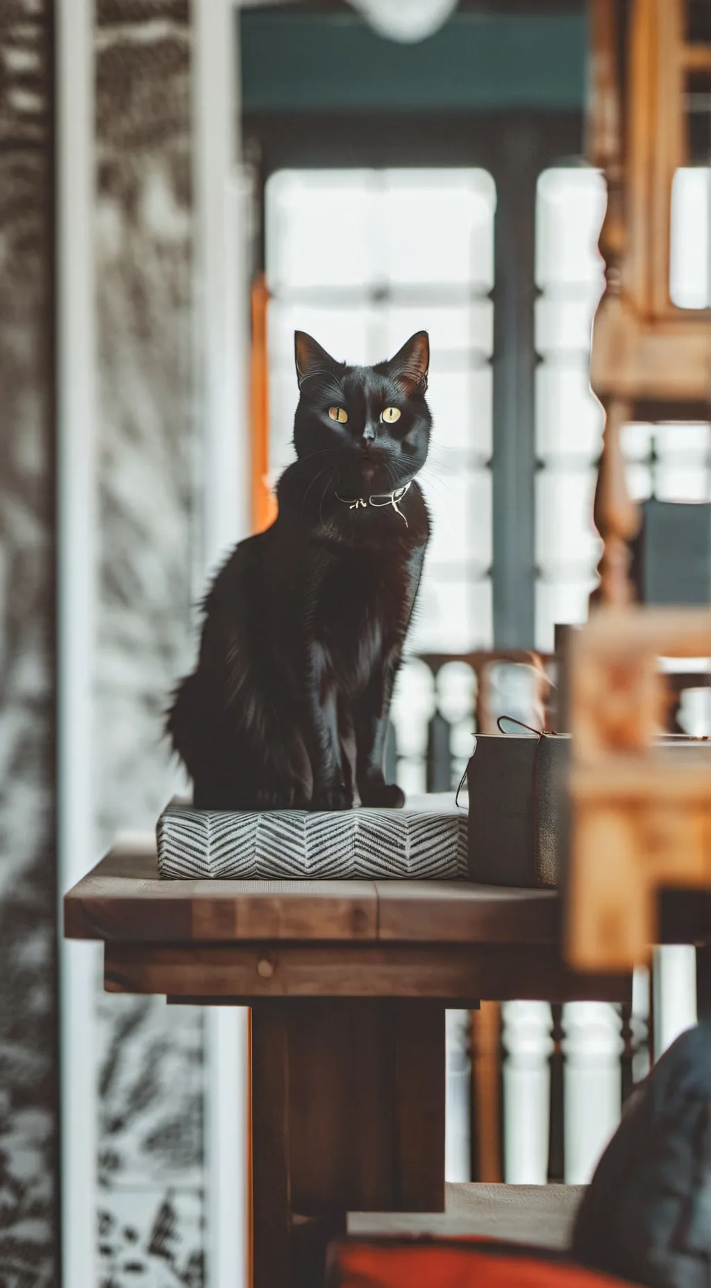 ai character: Cat background