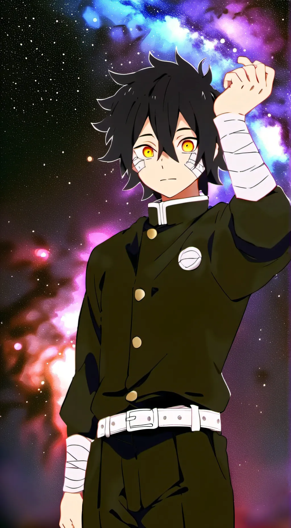 ai character: Obanai iguro  background