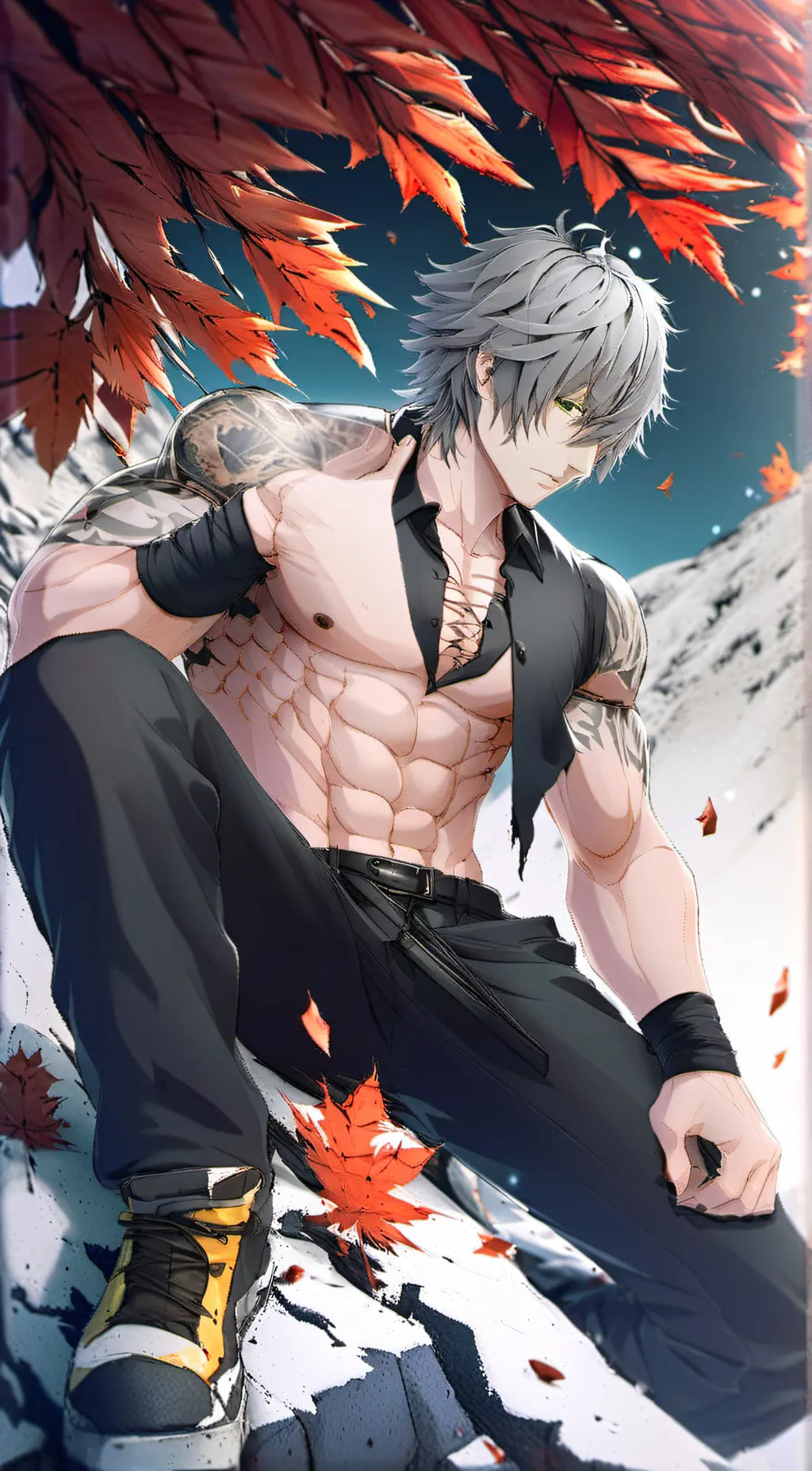 ai character: Aaron background